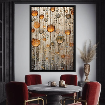 Droplet Hues Canvas Wall Art