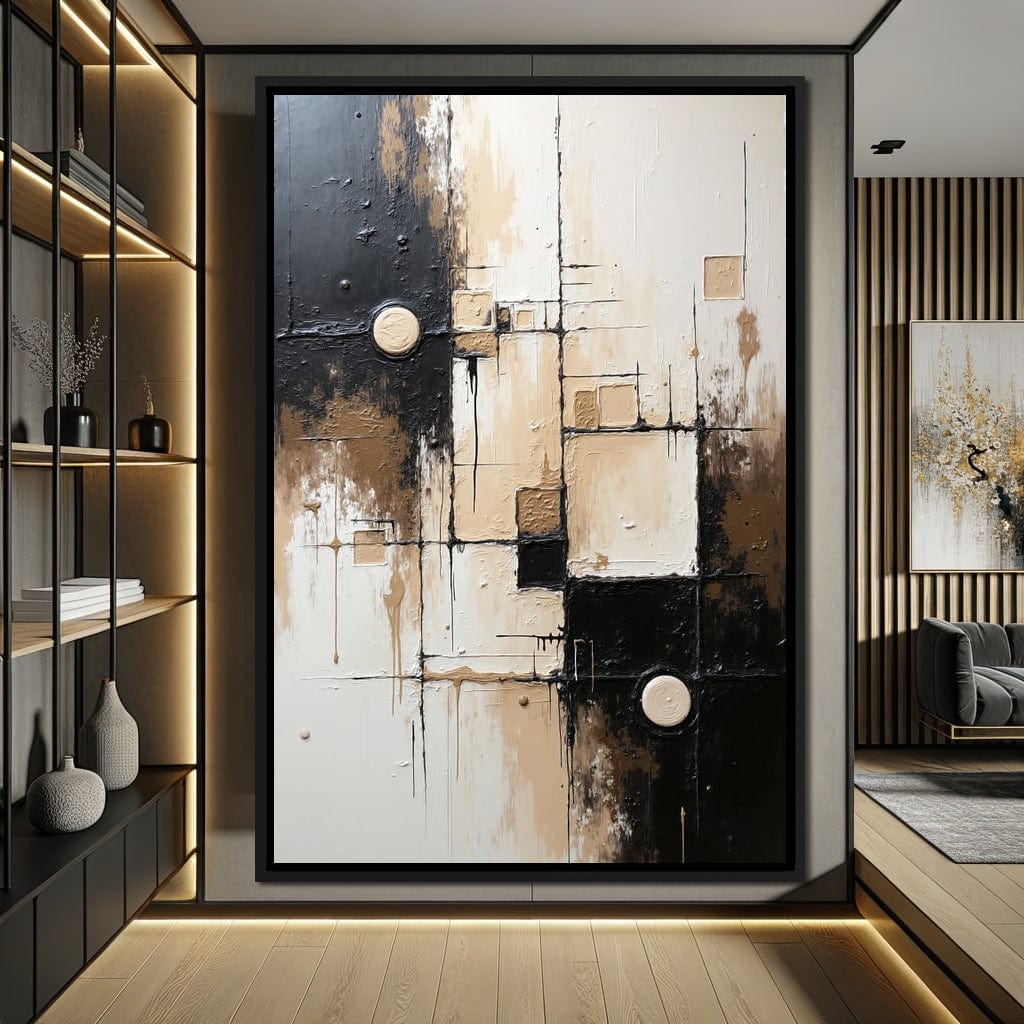 Fading Coordinates Canvas Wall Art