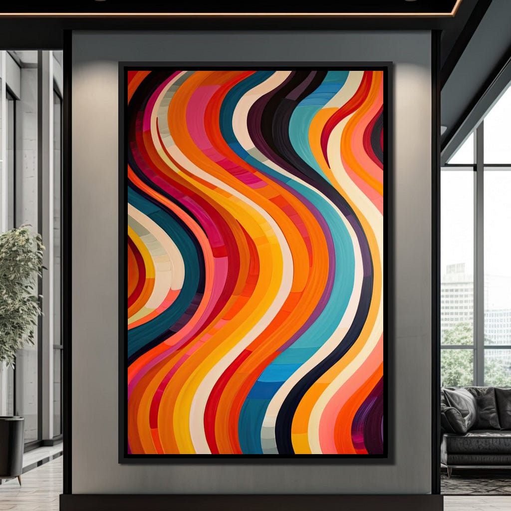 Vibrant Waves of Harmony Canvas Wall Art