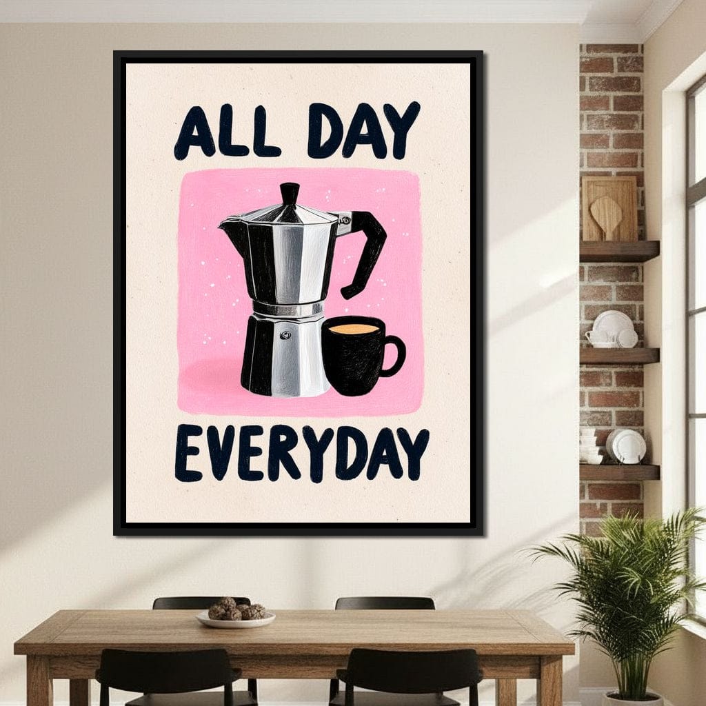 All Day Coffee Ritual Canvas Wall Art