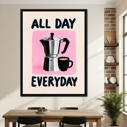 All Day Coffee Ritual Canvas Wall Art