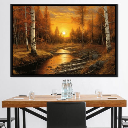 Silver Birch Forest Canvas Wall Art