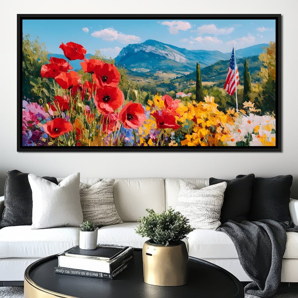 Majestic Valley Blooms Vista Canvas Wall Art
