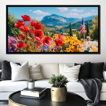 Majestic Valley Blooms Vista Canvas Wall Art