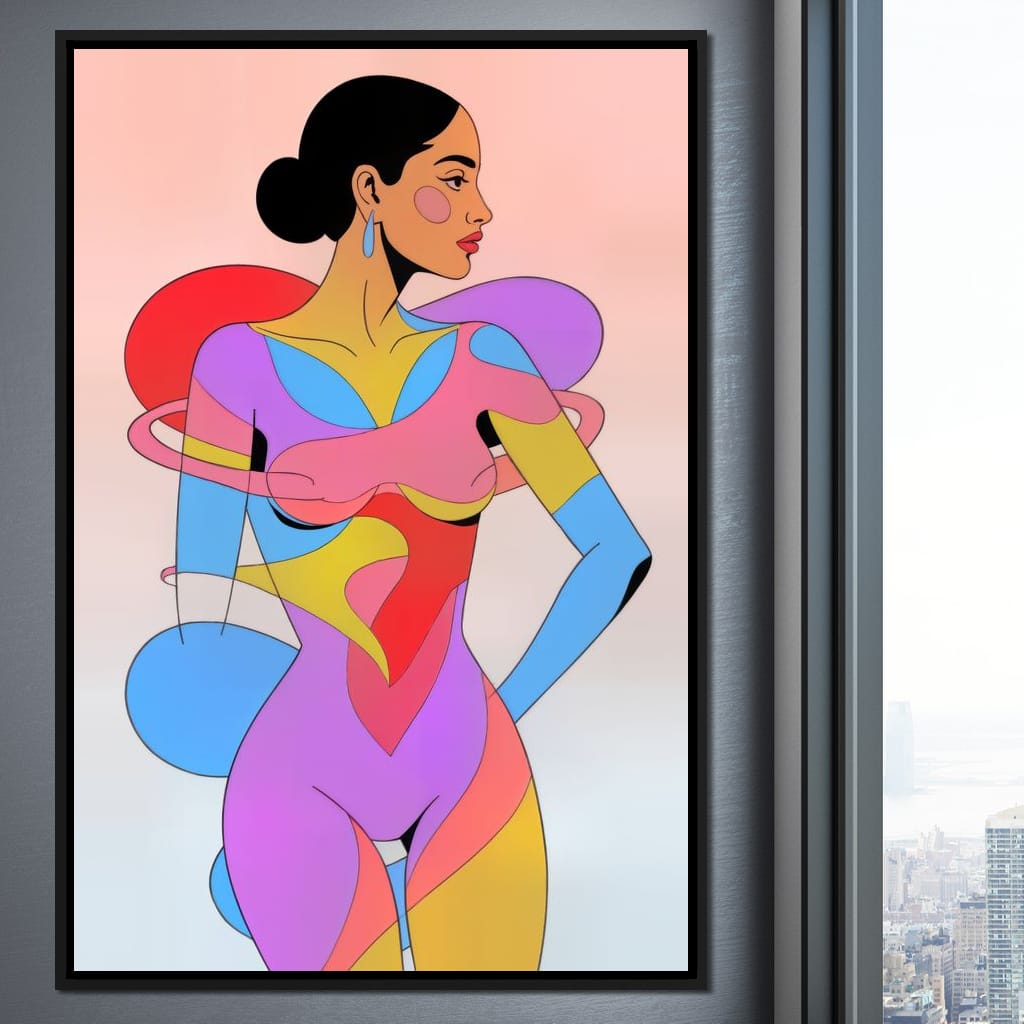 The Colorform Muse Canvas Wall Art