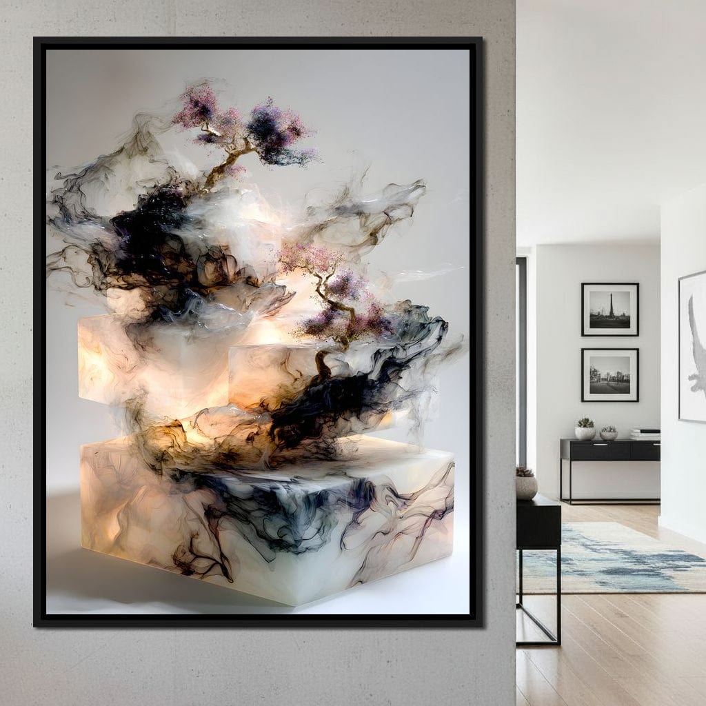 Celestial Bonsai Ascension Canvas Wall Art