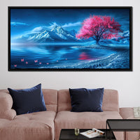 Arctic Sakura Bloom Canvas Wall Art