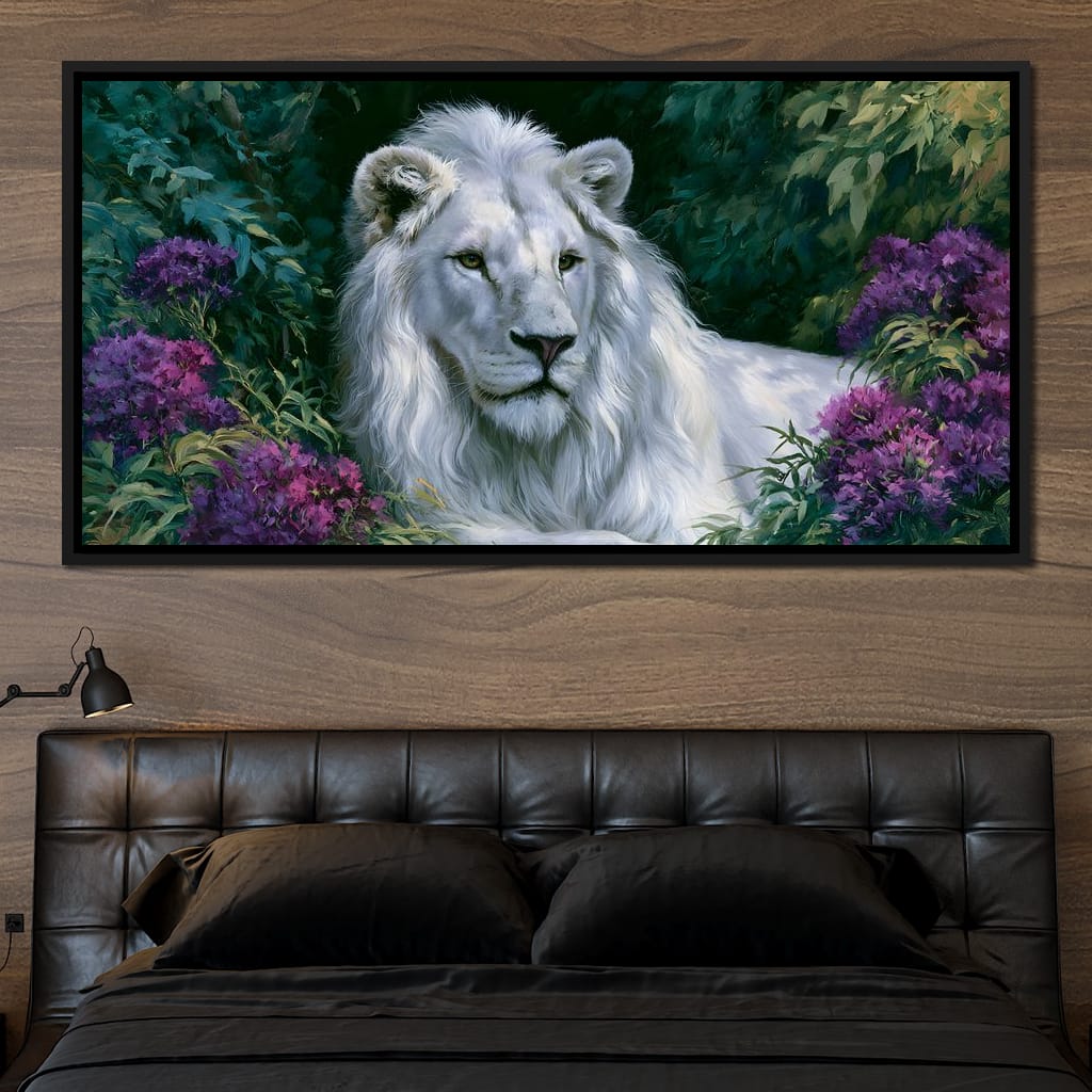 Noble Sovereign Lion Canvas Wall Art