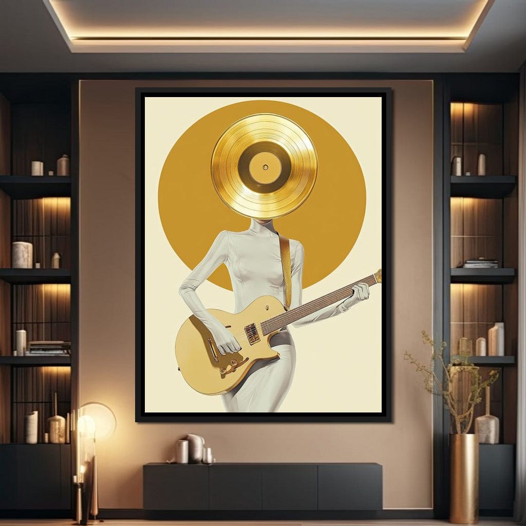 Golden Harmony Rhythm Euphoria Canvas Wall Art