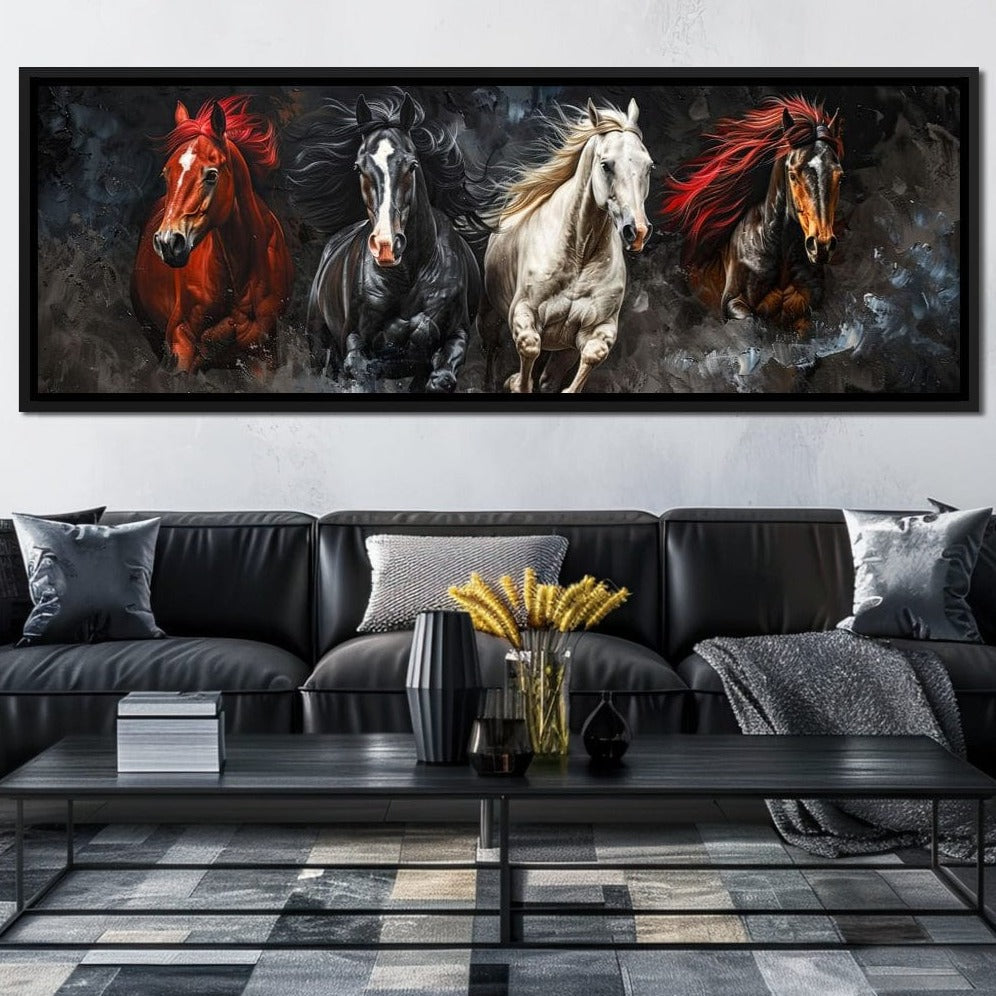 Gallop Through Wild Breeze Canvas Wall Art