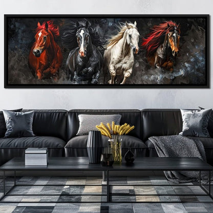 Gallop Through Wild Breeze Canvas Wall Art