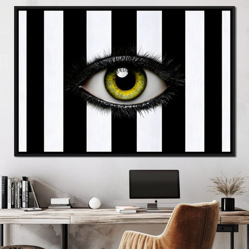 Fragments Of A Singular Watchful Sight Canvas Wall Art
