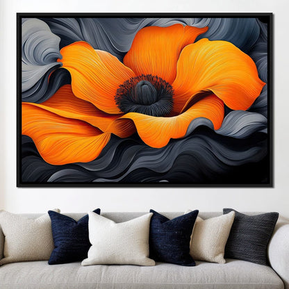 Flameflower Canvas Wall Art