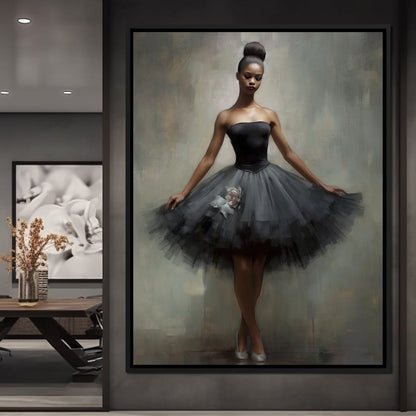 Lovely Ballerina Canvas Wall Art