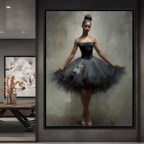 Lovely Ballerina Canvas Wall Art