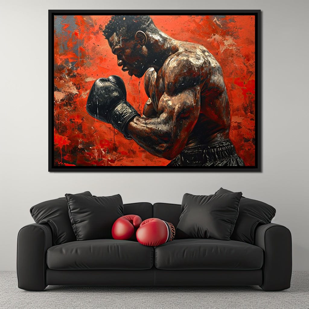 Fervent Pugilist Canvas Wall Art