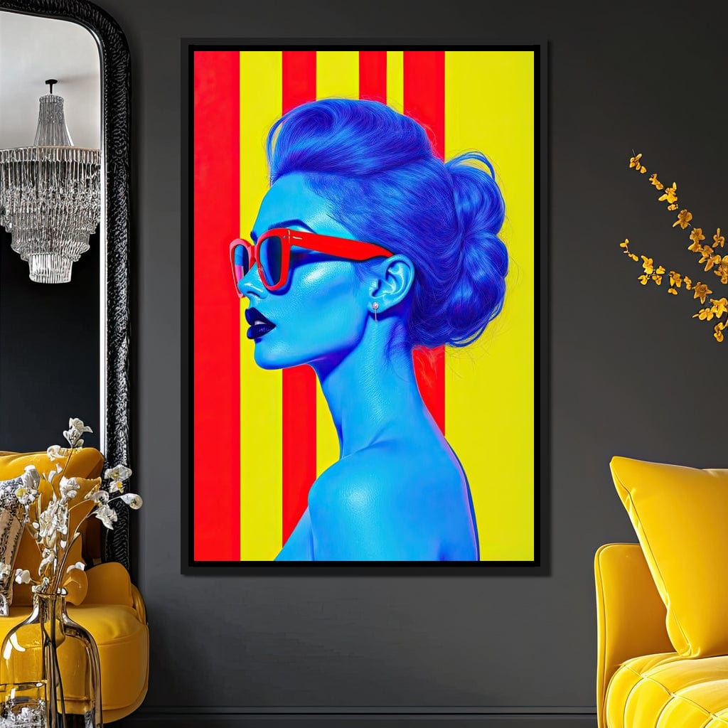 Ultrablue Diva Canvas Wall Art