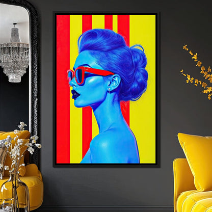 Ultrablue Diva Canvas Wall Art
