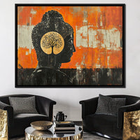 Golden Tree of Enlightenment Canvas Wall Art