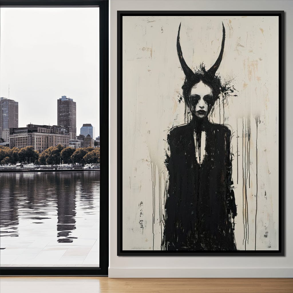 Veiled Presence of Shadows Canvas Wall Art