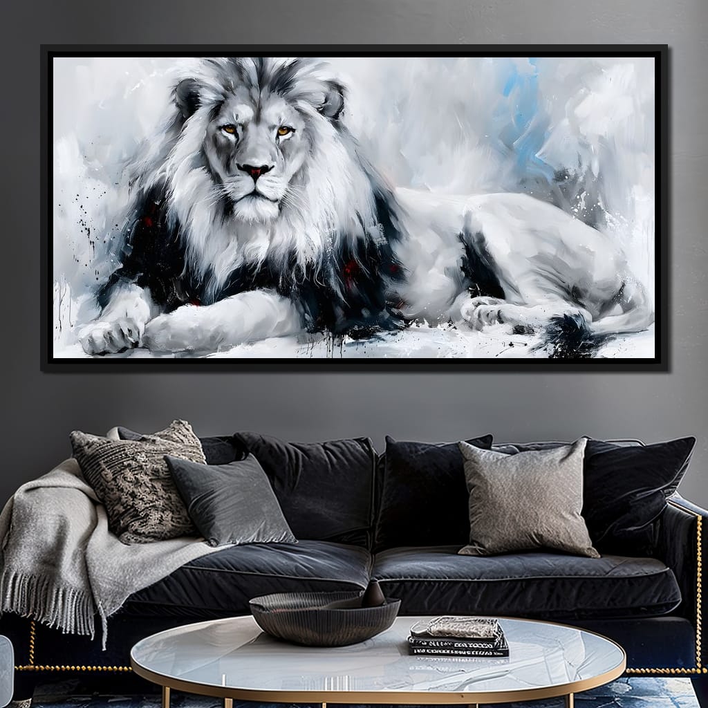 Monarch of the Frozen Plains Canvas Wall Art