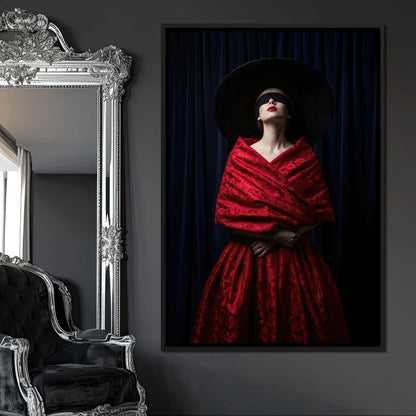 The Veiled Desire Canvas Wall Art