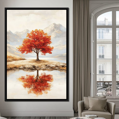 Reflections of Autumn Canvas Wall Art