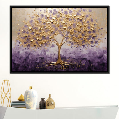 Golden Lisse Celebration Canvas Wall Art