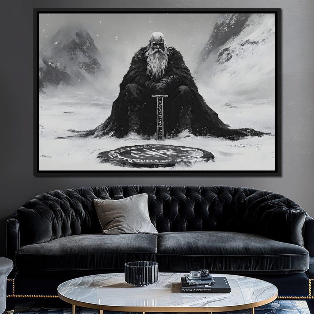 Ancient Nordic Vigilance Canvas Wall Art