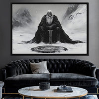 Ancient Nordic Vigilance Canvas Wall Art