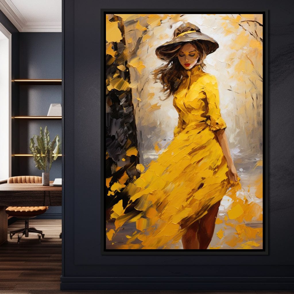 Elegance in Shades of Gold Canvas Wall Art