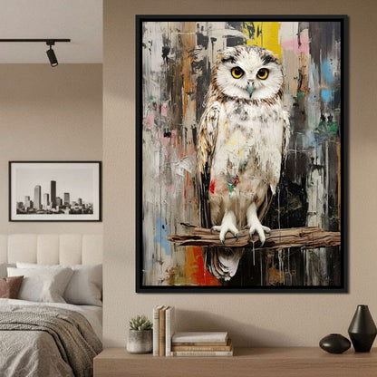 Owls Mystic Gaze Canvas Wall Art