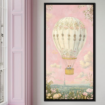 Whimsical Ballad of Airborne Dreams Canvas Wall Art