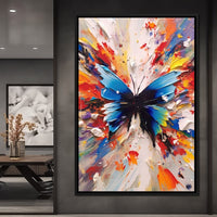 Chromatic Butterfly Euphoria Canvas Wall Art