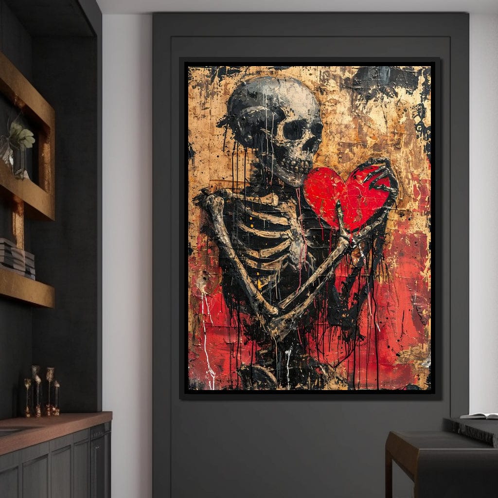Romantic Skeleton 9 Canvas Wall Art