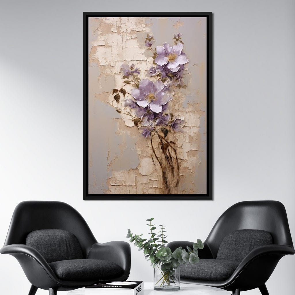 Blossoms Amidst Ruins Canvas Wall Art