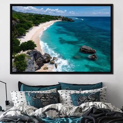 Ocean's Embrace Tranquility Canvas Wall Art