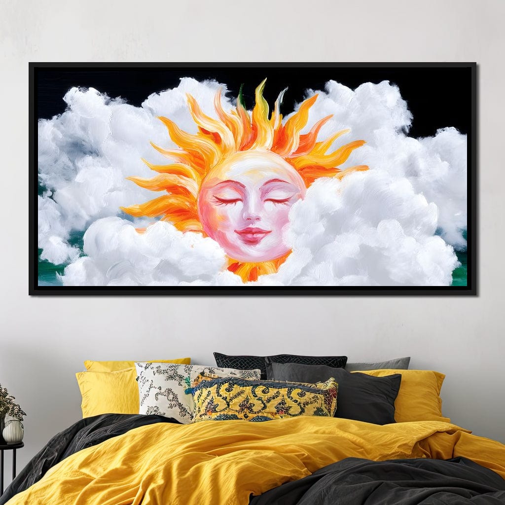 Radiant Dreams of Celestial Day Canvas Wall Art
