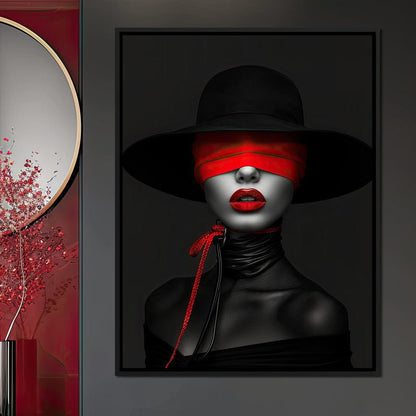 Scarlet Obscura Canvas Wall Art