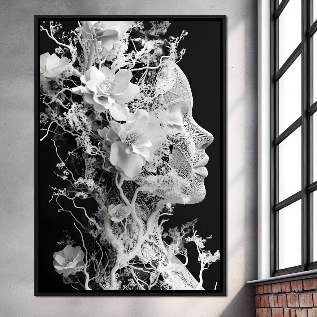 Floral Interlaced Reverie Canvas Wall Art