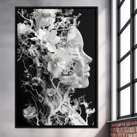 Floral Interlaced Reverie Canvas Wall Art