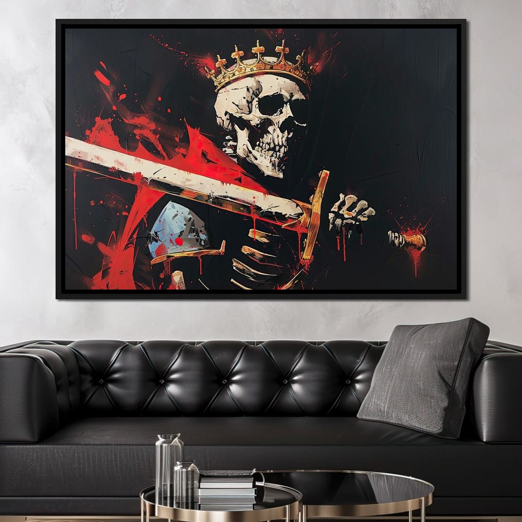 Majestic Shadows of Royal Descent Canvas Wall Art