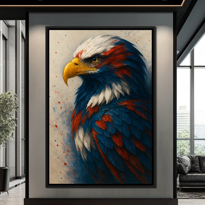 Eagle Majesty Feathered Glory Canvas Wall Art