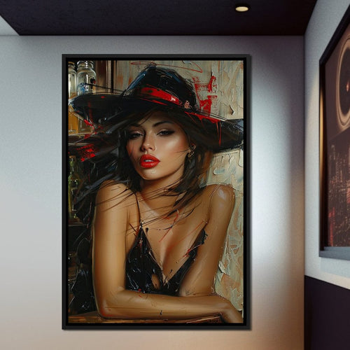 Sable Fedora Canvas Wall Art