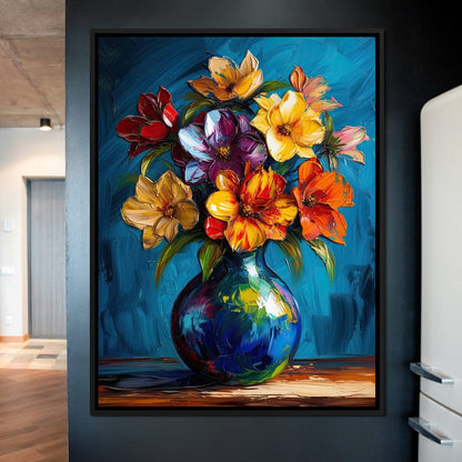 Vibrant Petal Symphony Canvas Wall Art