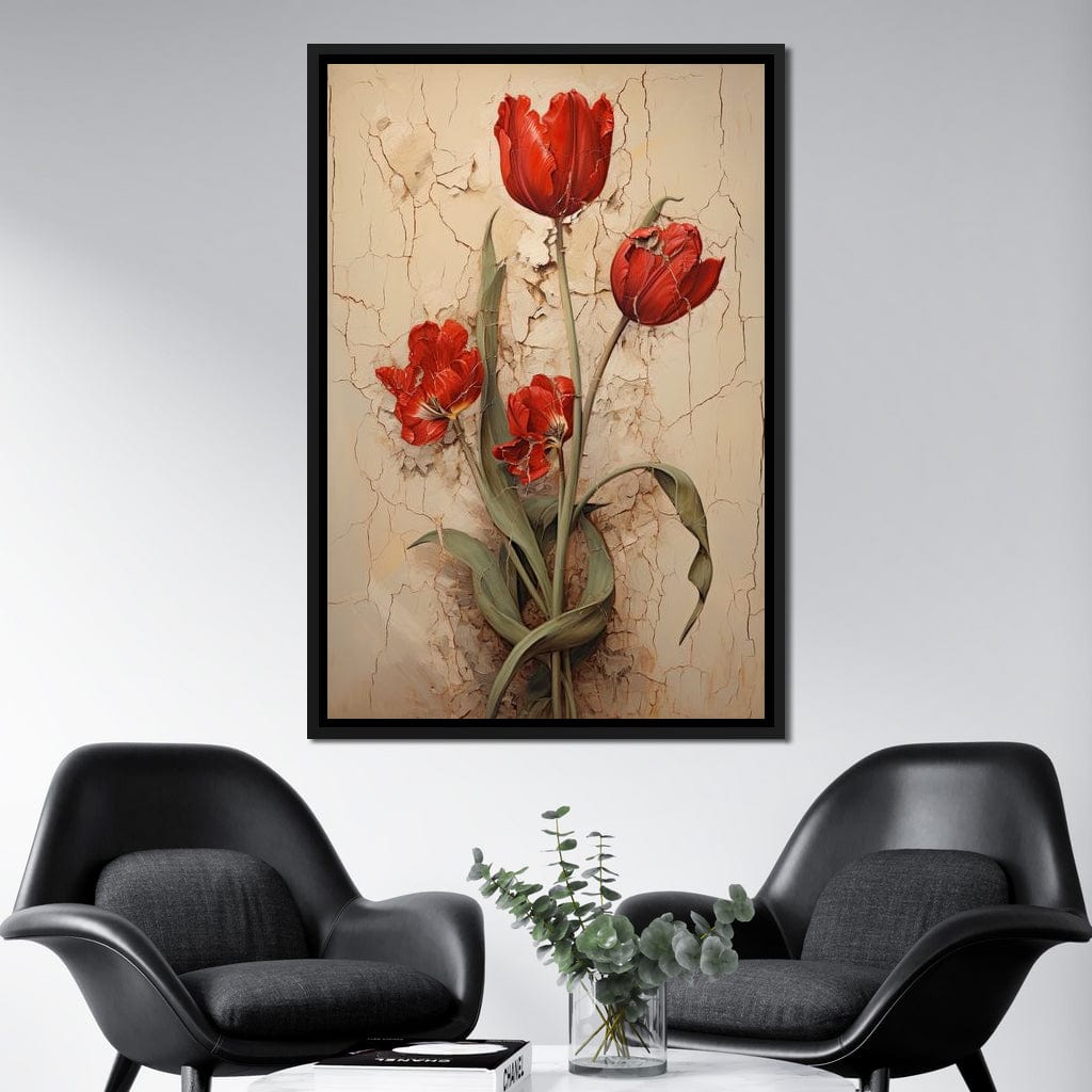 Tulips Resilience Dance Canvas Wall Art