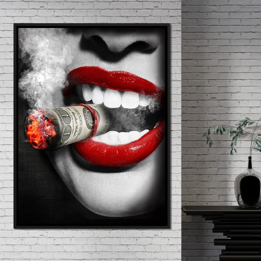 Money To Burn Canvas Wall Art