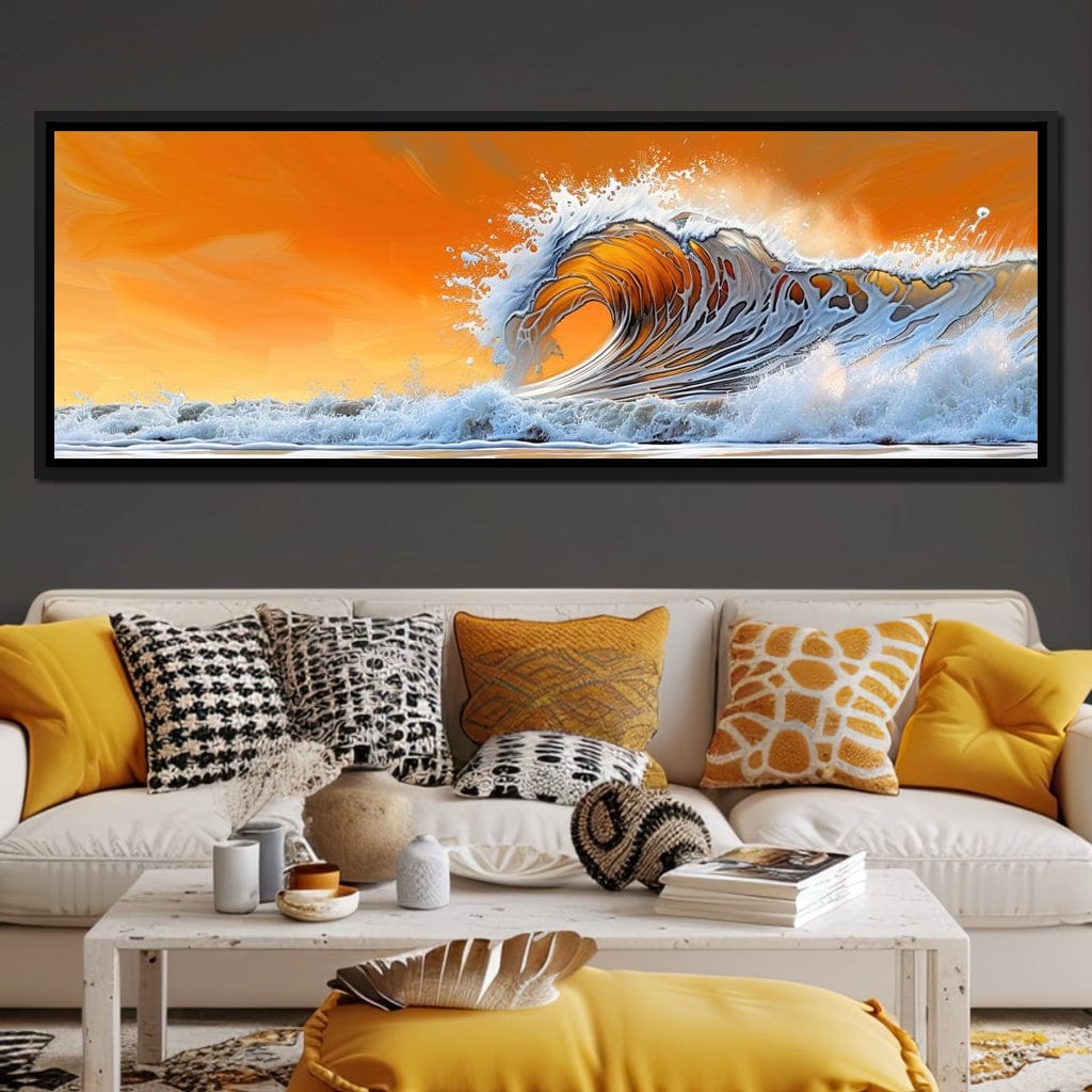 Amber Tide Canvas Wall Art