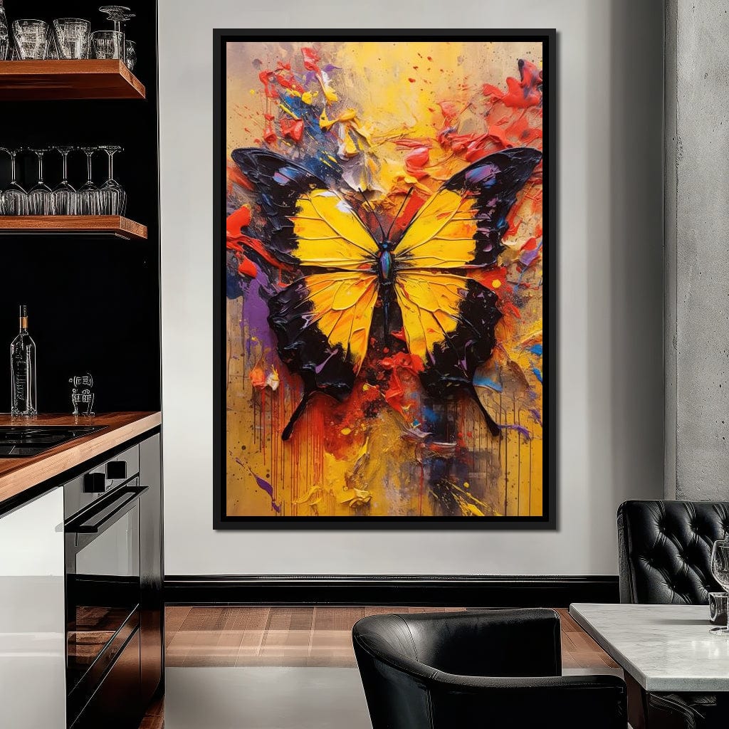 Colorburst Moths Canvas Wall Art