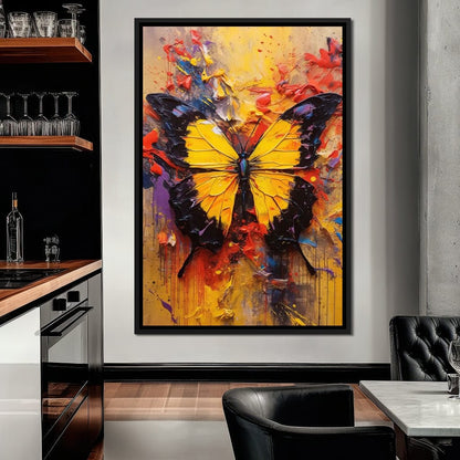 Colorburst Moths Canvas Wall Art